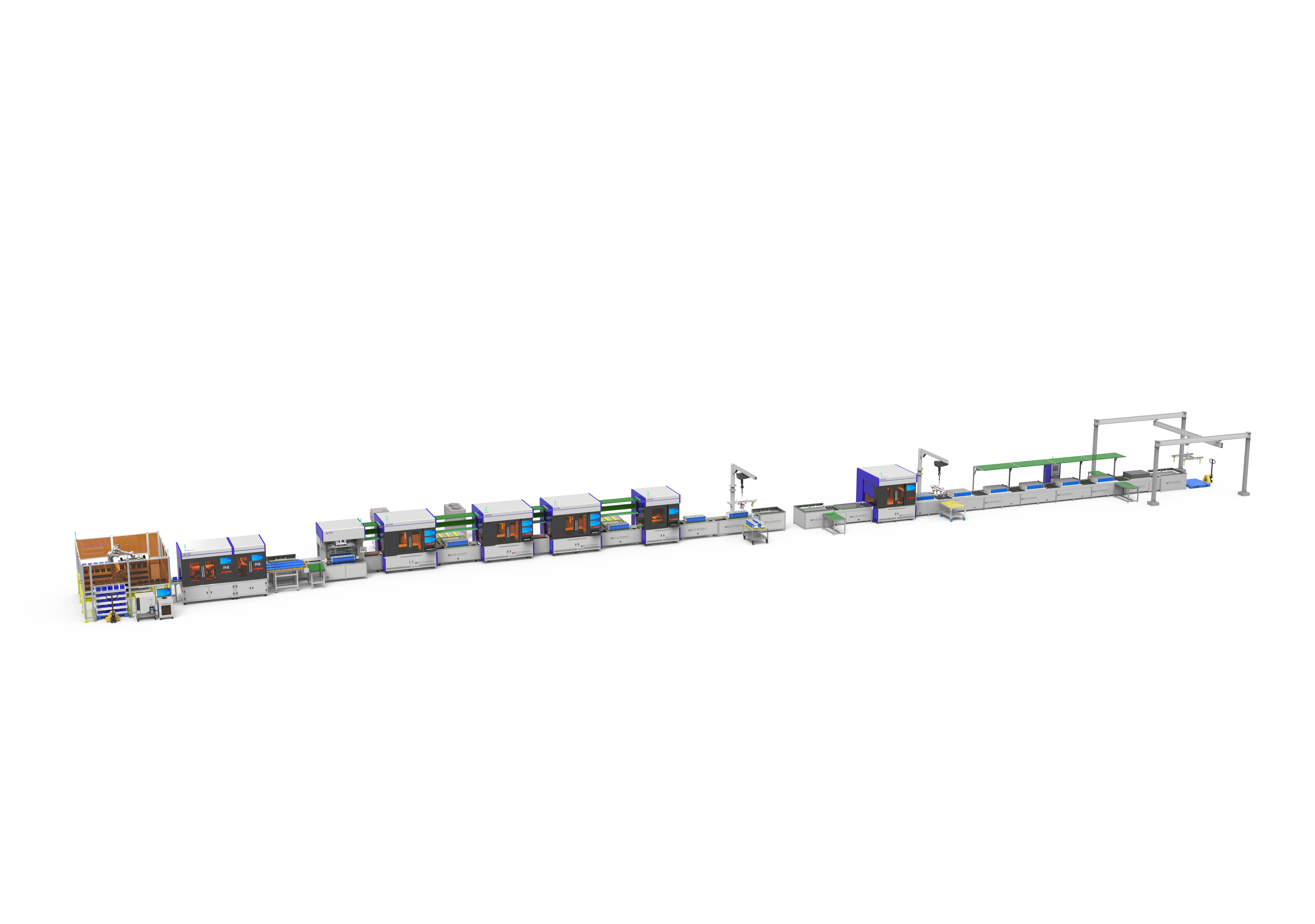 Automatic power battery PACK production line